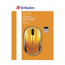 Souris sans fil Verbatim orange