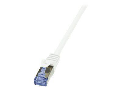 Câble patch, Cat. 6A, S/FTP, 2 m, blanc