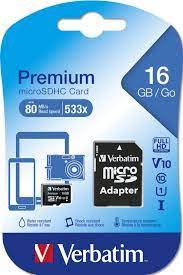 Carte mémoire micro SDHC 16 GB+ Adap