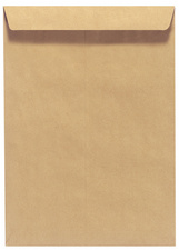 Herlitz 10 enveloppes marron c4 229*324mm adhésif sans fen