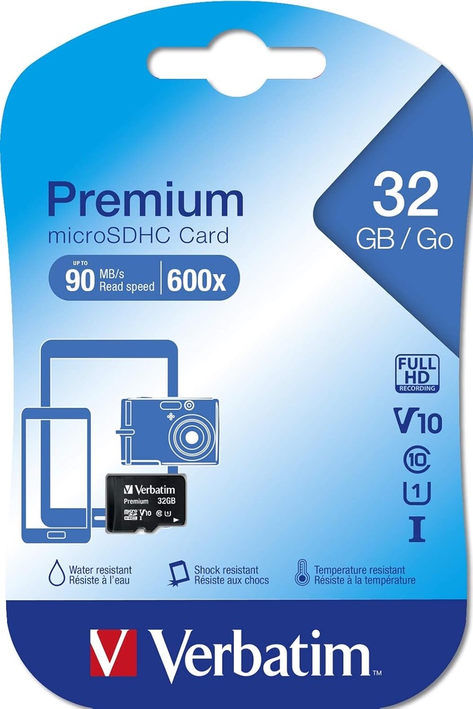 Carte mémoire MICRO SDHS 32 GB