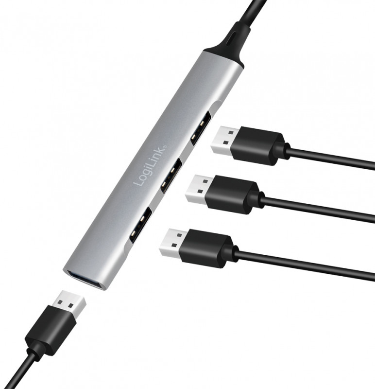 LogiLink Slim Hub USB 3.2 Gen 1, 4 ports