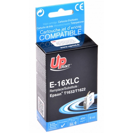 UPRINT E-16XLC C CARTOUCHE COMPATIBLE AVEC EPSON T16XL - T1632