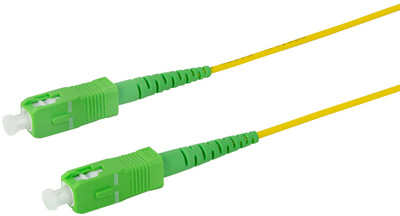 Câble patch à fibre optique, 2x SC-Simplex, jaune