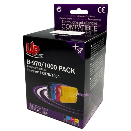 PACK 5 CARTOUCHES COMPATIBLES AVEC BROTHER LC-970/1000