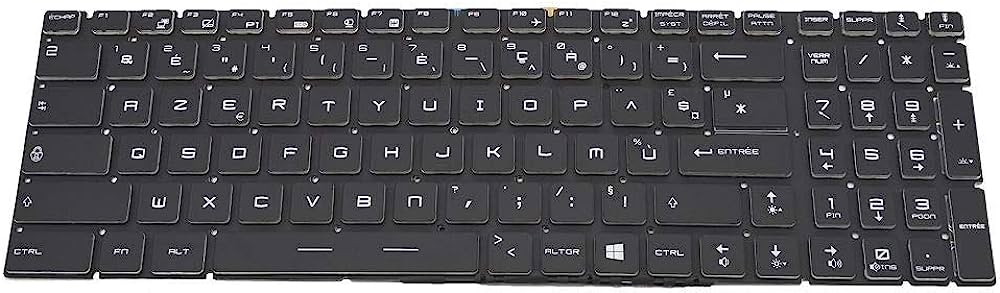 K708KB156094 clavier laptop AZERTY MSI