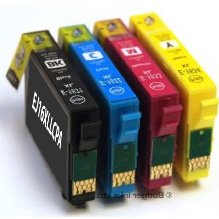 4 cartouches compatibles Epson 16 XL stylo plume