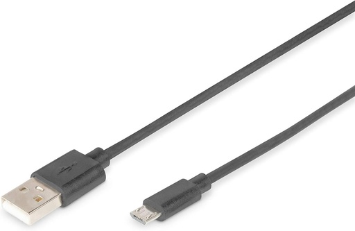 [microusb3] Câble micro usb - usb 2.0-1.8 m noir DIGITUS