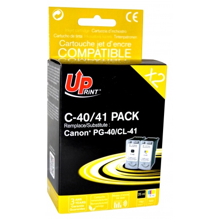[upc4041] 2 CARTOUCHES COMPATIBLES CANON PG40 - CL41