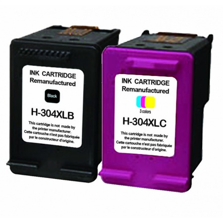 [upnh304nc] 2 cartouches compatibles hp 304 BK/CL
